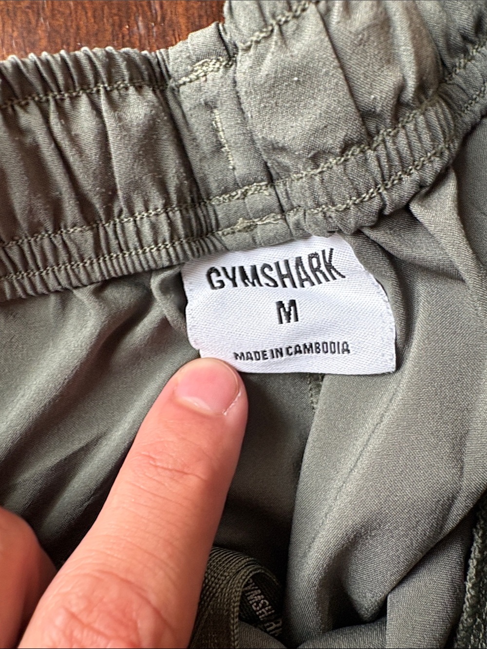 Gymshark Olive Green Athletic Shorts - Picture 2 of 2